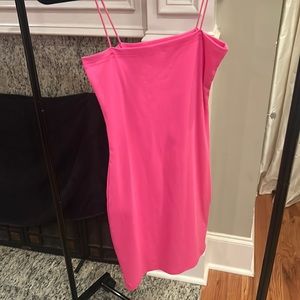 Pink mini dress